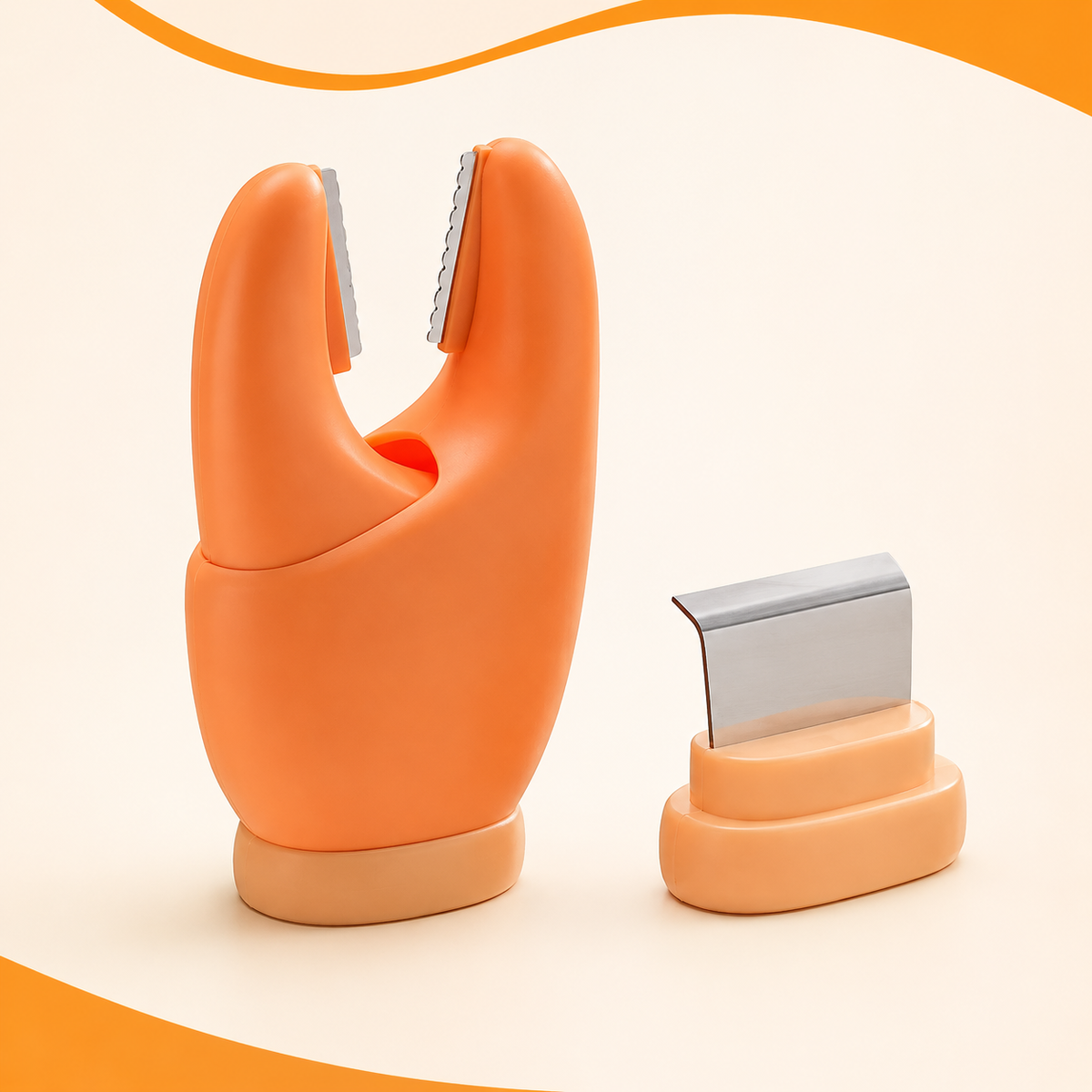 2-in-1 Magnetic Garlic Peeler, Garlic Skin Remover, Garlic Tweezers, Garlic Stem Remover, Household Peeling Tool