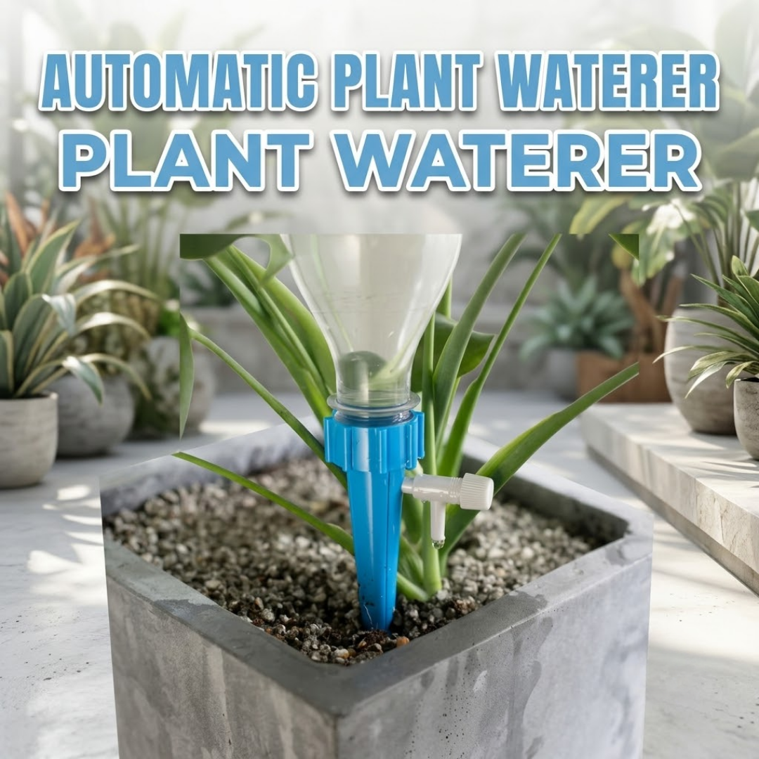 Auto Plant Watering Spikes - Adjustable Slow Release Drip Irrigation System for Plastic Bottles, Indoor & Outdoor Use