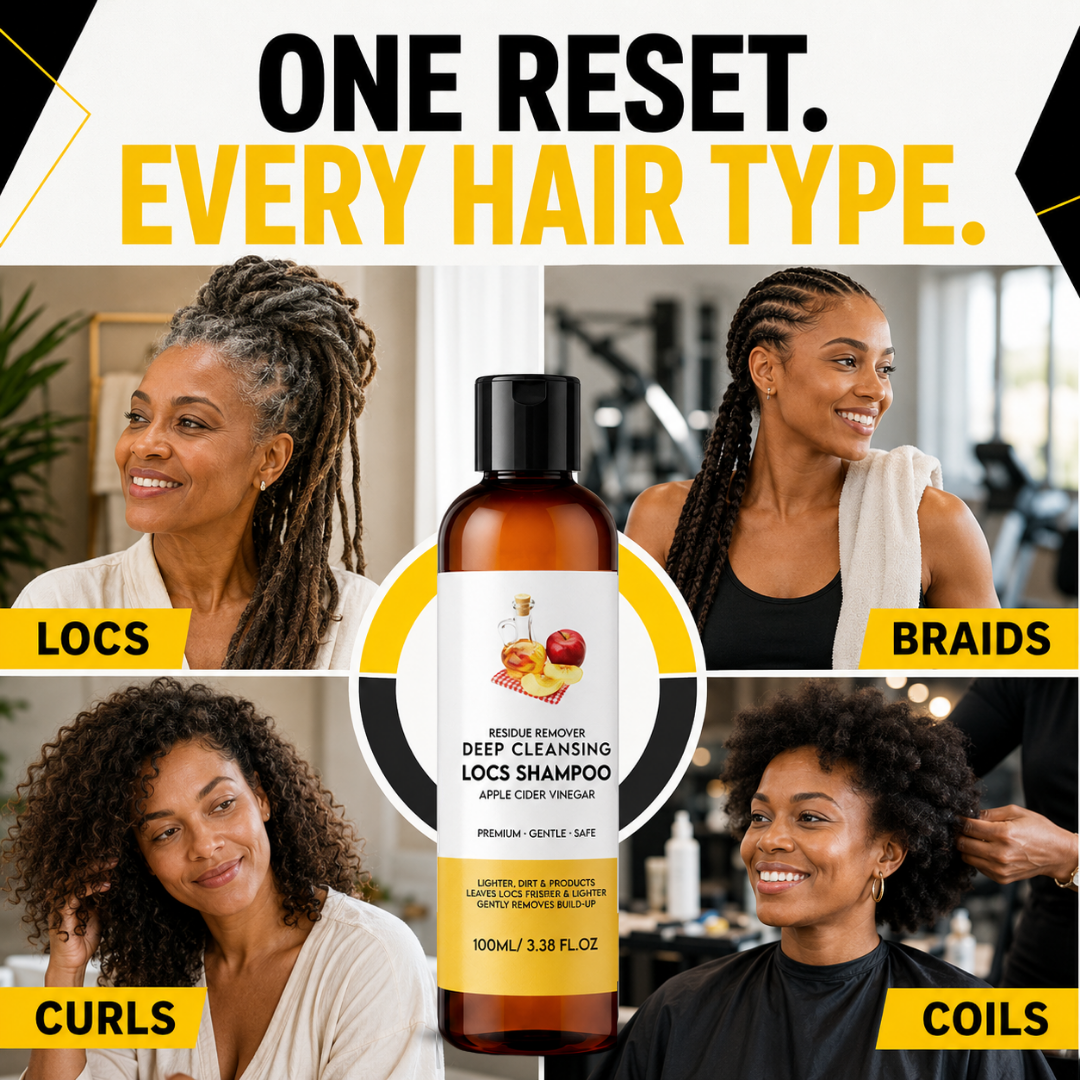 Deep-Cleansing Shampoo Set for Braids—A refreshing experience for easy braid care.