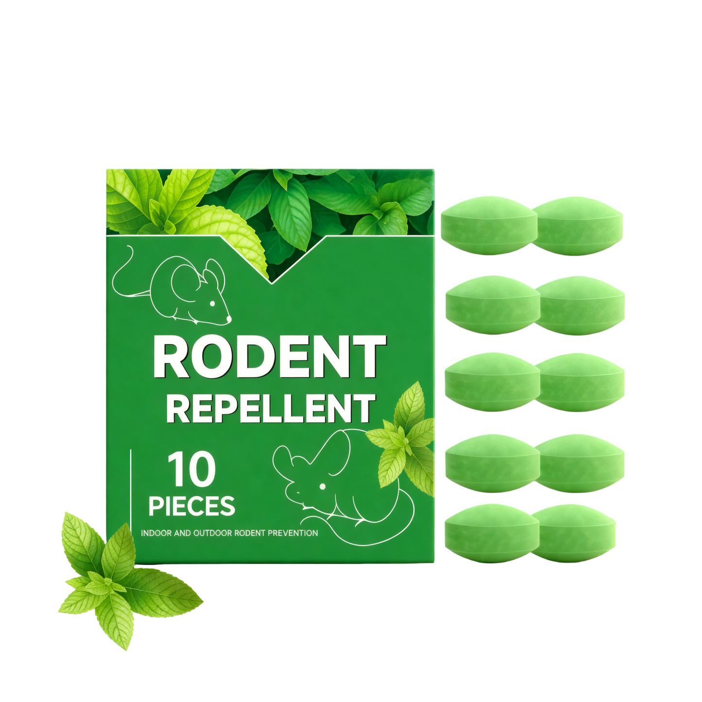 10 - Pack Popular Natural Rodent Repellent Balls! Infused with peppermint and lemon oil, these balls effectively deter squirrels, rats, spiders, and other pests. Safe, long - lasting, and easy - to - use for both indoor and outdoor applications.