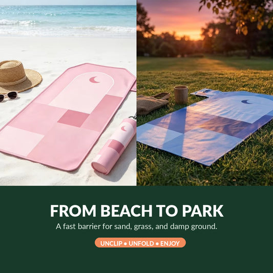 Lightweight Portable Folding Picnic Mat for Camping, Beach, Parks and Prayer Mat