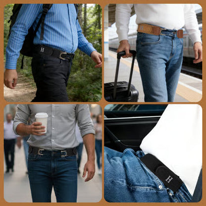 Give Dad the Gift 🎁: The Belt He’ll Forget He’s Wearing! 🕊️ - Buckle Invisible Design