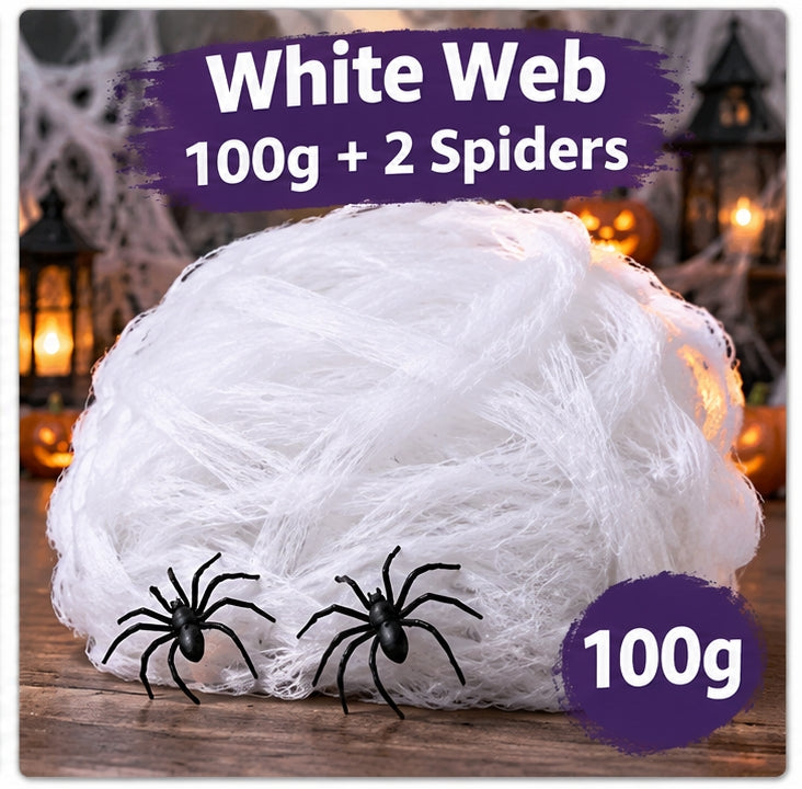 Stretchable Halloween Spider Web Decoration