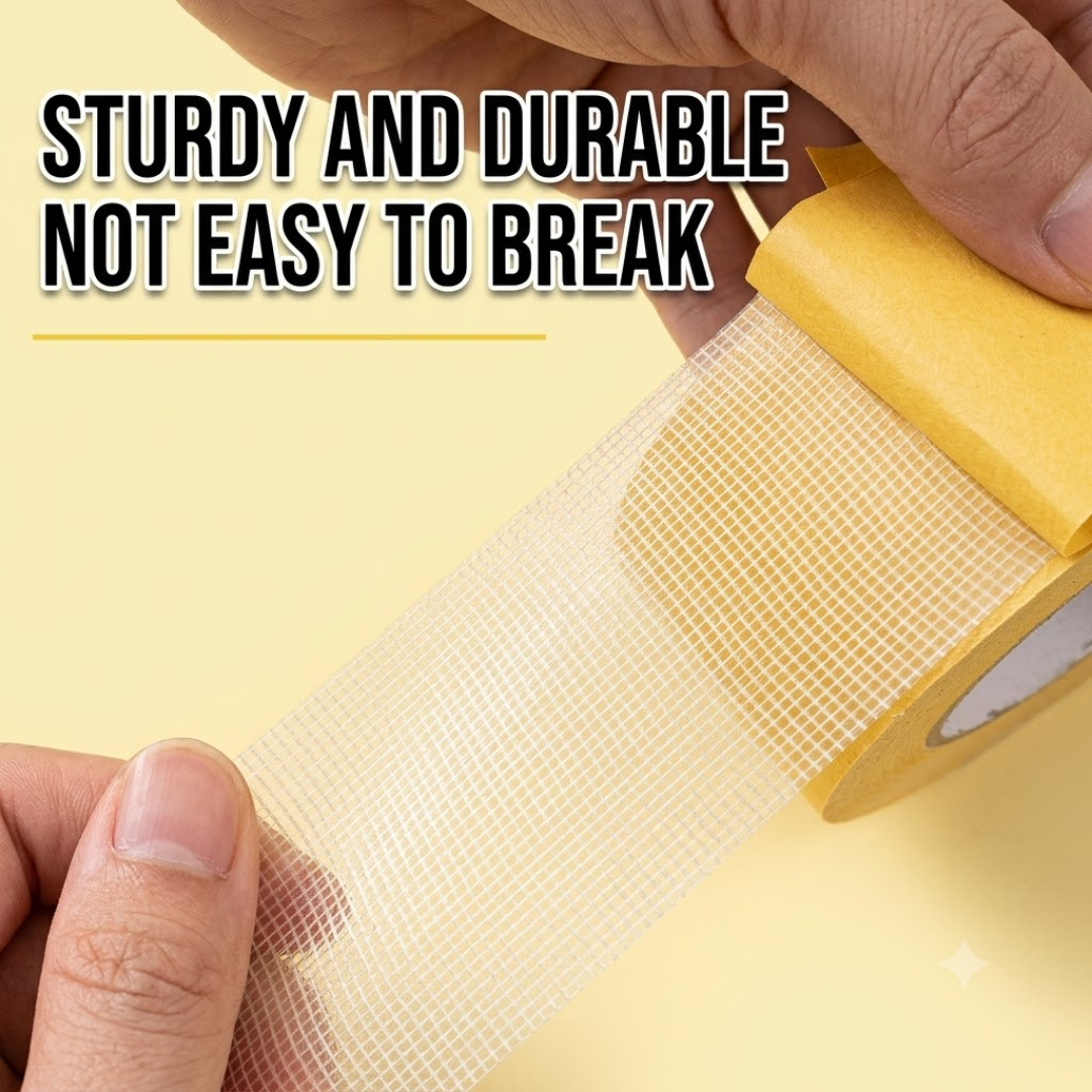 🚀 Heavy-Duty Gridded Double Sided Tape | No Residue | Ideal for Carpet, Wallpaper, Balloons & Home Use 🛠️