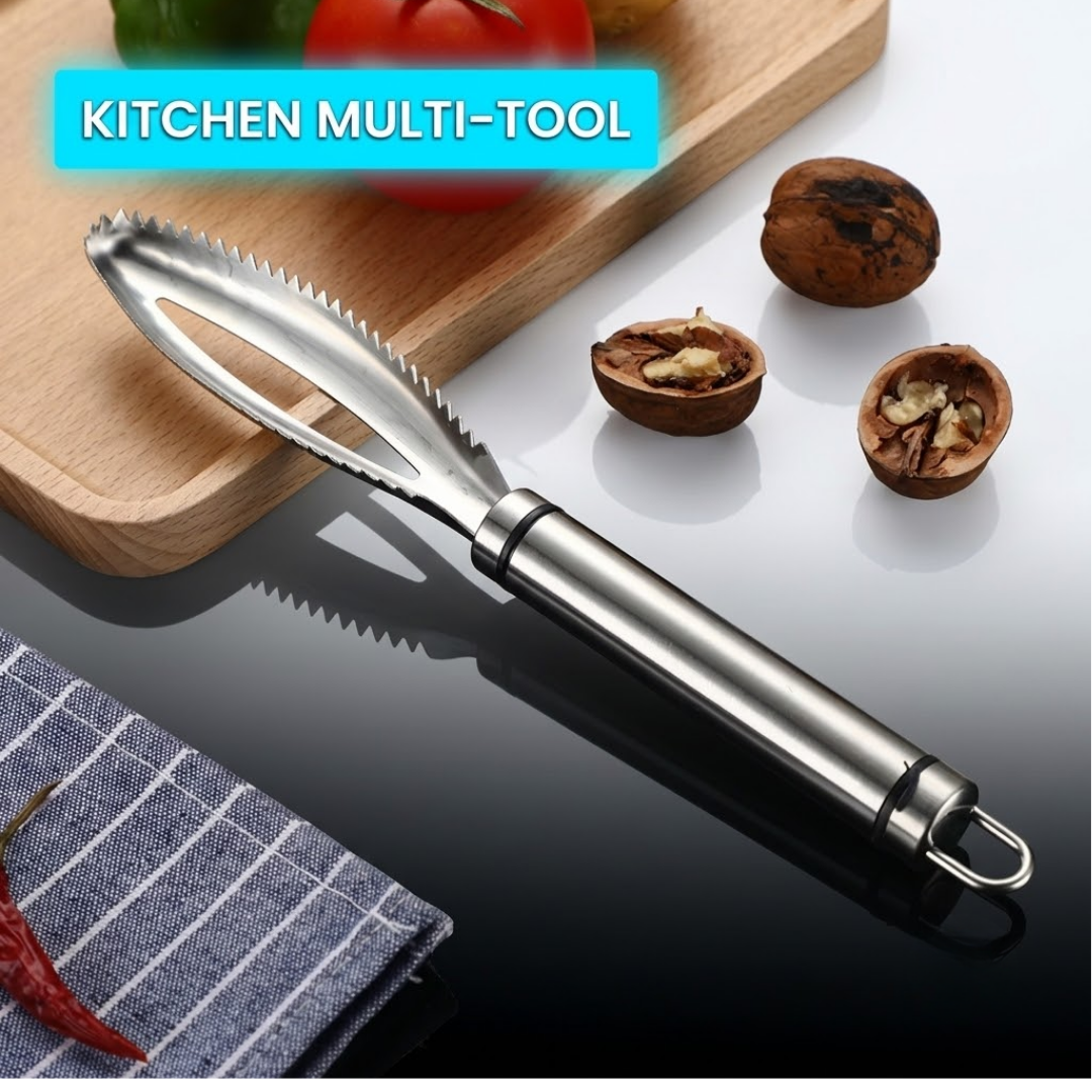 Pro-Grade Stainless Steel Fish Scaler | Effortless & Mess-Free Scale Remover Tool