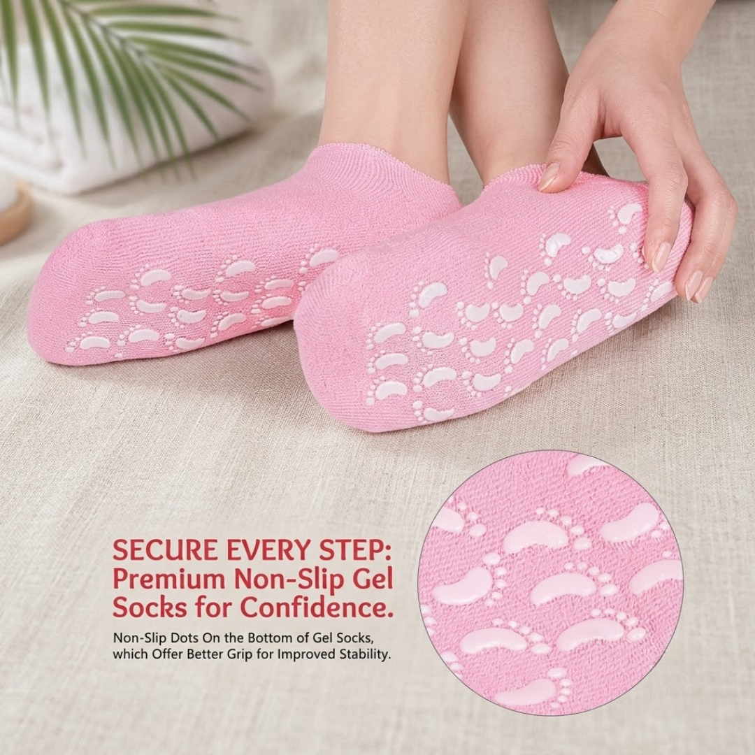 Deep Hydration Spa Gel Socks - Overnight Crack & Callus Healing Therapy