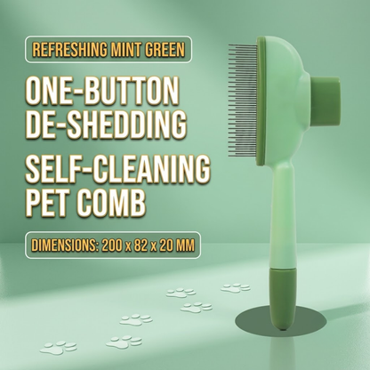 🌟 Ultimate Pet Grooming Comb | One-Click Self-Cleaning Brush for Dogs & Cats 🌟