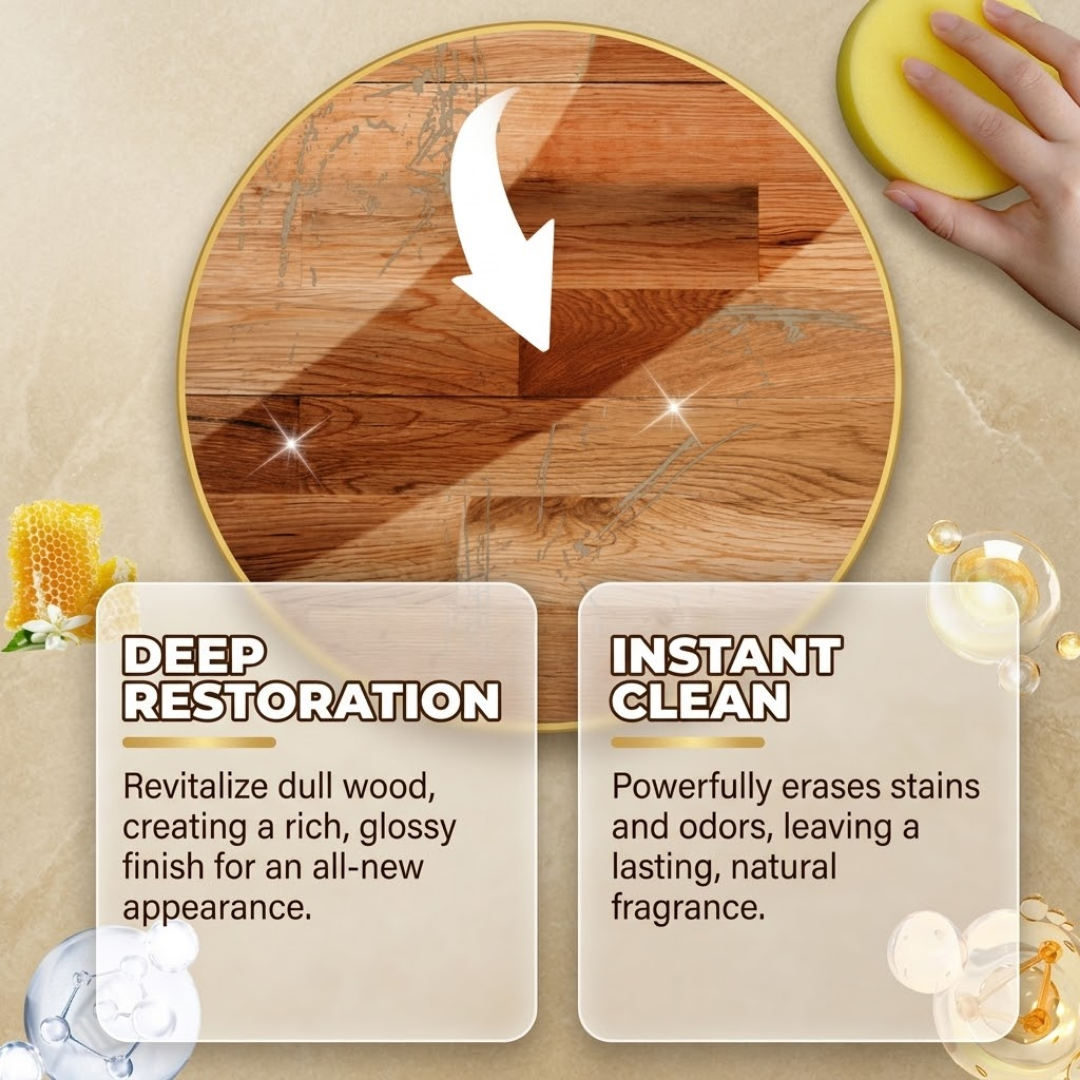 Premium Beeswax Wood Polish Spray | Restore Shine & Protect Furniture Instantly