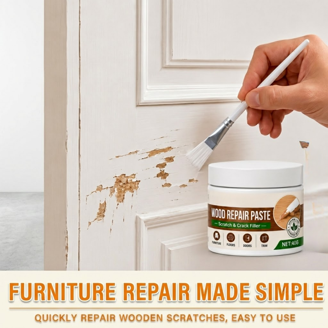 Premium Wood Repair Paste | Fast-Drying Scratch & Crack Filler for Furniture, Floors, Doors & Cabinets