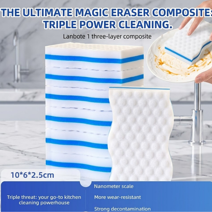 RSZZB® M. Neat Upgrade Melamine Sponge - 3X Density Premium Magic Eraser