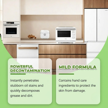 Effortless Grease Removal — Stoves, Range Hoods, & Sinks — Powerful Enzyme Action: Multifunctional Kitchen Appliance Cleaner
