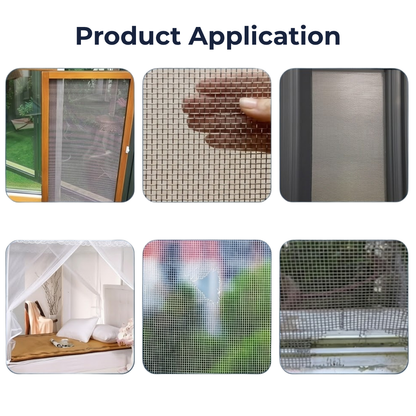 Screen Repair Tape, Ultra-Strong Adhesive Fiberglass Mesh Patch, Weatherproof & Anti-UV Screen Repair Kit for Tears and Holes