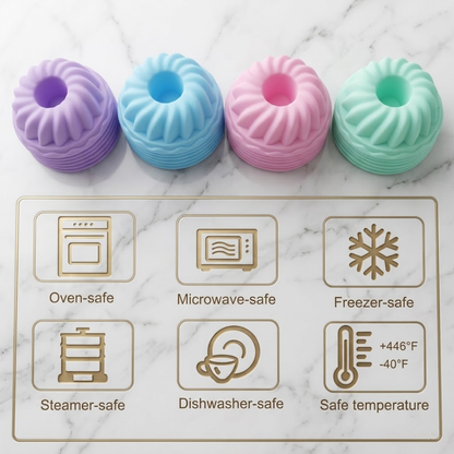 30% OFF TODAY! Silicone Baking Cups, Pumpkin Silicone Baking Cake Molds