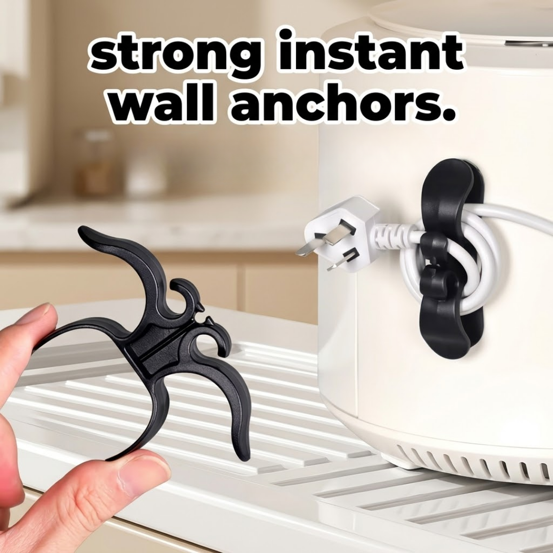 3M Heavy-Duty Adhesive Appliance Cord Keeper for Air Fryers, Coffee Makers & Toasters | Ultimate Home Storage Household Essential