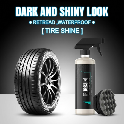 Free Sponge on Graphene Tire Dressing & Ceramic Spray | Waterproof High-Gloss Shine