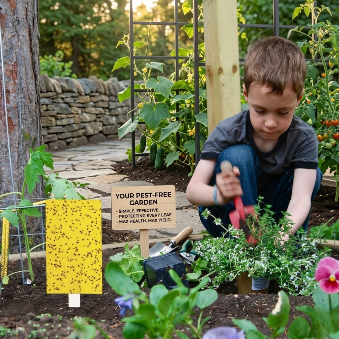 SALE 30% Dual-Sided Yellow Sticky Traps for Flying Plant Insects Like Fungus Gnats, Whiteflies, and Aphids | Premium Pest Control