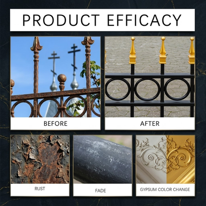 ✨ Premium Weather-Resistant Water-Based Gold Paint | High-Gloss Brilliant Finish ✨