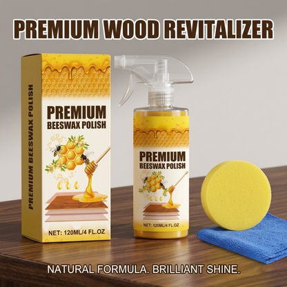 Premium Beeswax Wood Polish Spray | Restore Shine & Protect Furniture Instantly