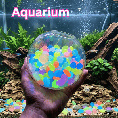 🌌 Premium Luminous Pebbles: Dreamy Glow-in-the-Dark Stones for Garden Paths, Aquariums, & Potted Plants