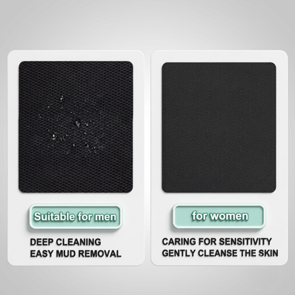 Premium Soft Rubber Shower Scrubber & Exfoliator | Deep Pore Cleansing Body Sponge with Secure Grip Strap