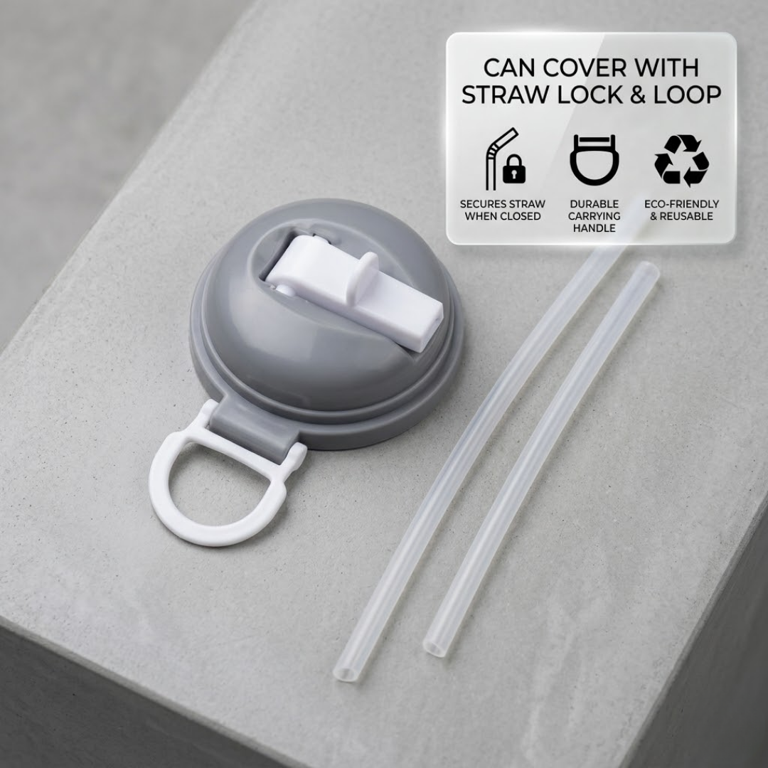 30% OFF TODAY! 🥤 Premium Leak-Proof Can Bottle Cap | Universal Soda & Coke Can Lid with Reusable Straw
