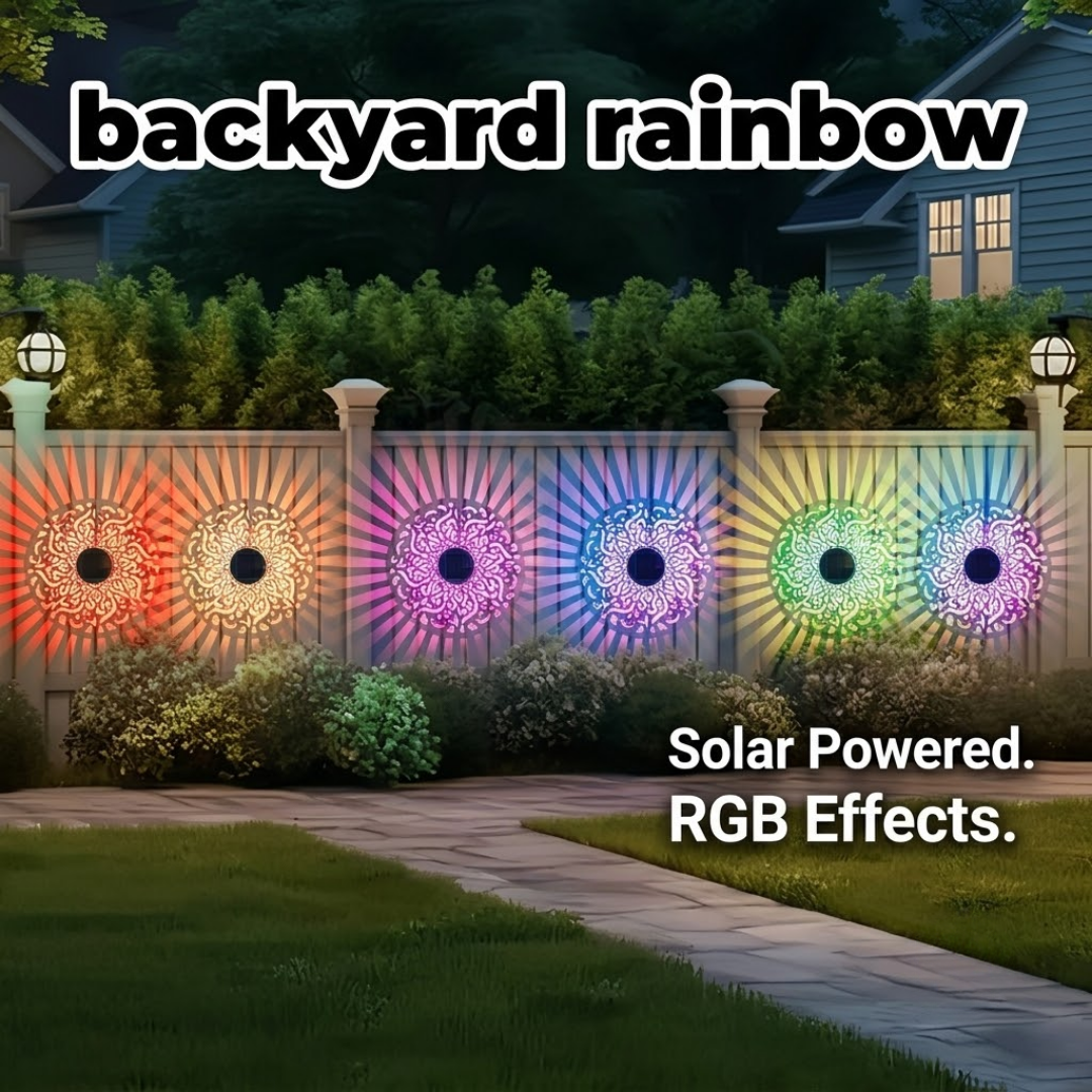 🌟 Enchanting Solar Mandala Projector Wall & Pathway Light | Transform Your Garden into an Oasis
