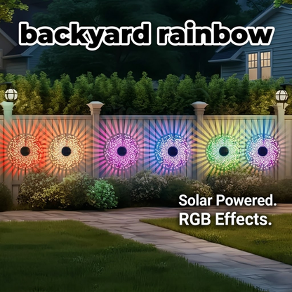 🌟 Enchanting Solar Mandala Projector Wall & Pathway Light | Transform Your Garden into an Oasis