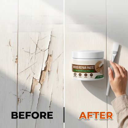 Premium Wood Repair Paste | Fast-Drying Scratch & Crack Filler for Furniture, Floors, Doors & Cabinets