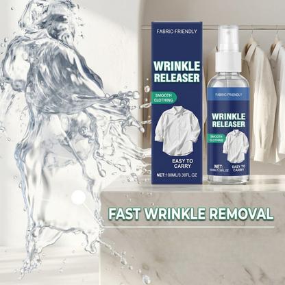 Magic Wrinkle Releaser Spray (100ml) | Instant Iron-Free Clothing Smoother & Anti-Static Mist | Travel-Friendly & Safe for All Fabrics