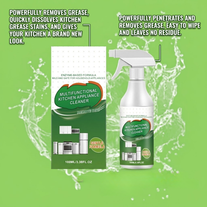 Effortless Grease Removal — Stoves, Range Hoods, & Sinks — Powerful Enzyme Action: Multifunctional Kitchen Appliance Cleaner