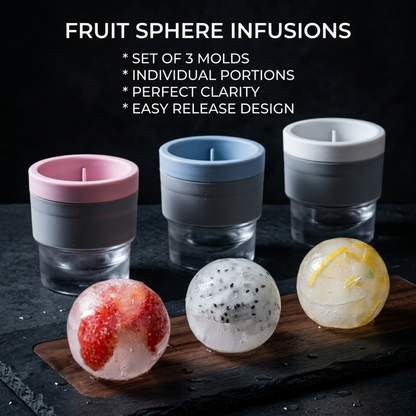 (SPECIAL OFFER🧊) Premium Ice Ball Molds Spherical Craft Ice Cubes for Whiskey, Cocktails & Bourbon