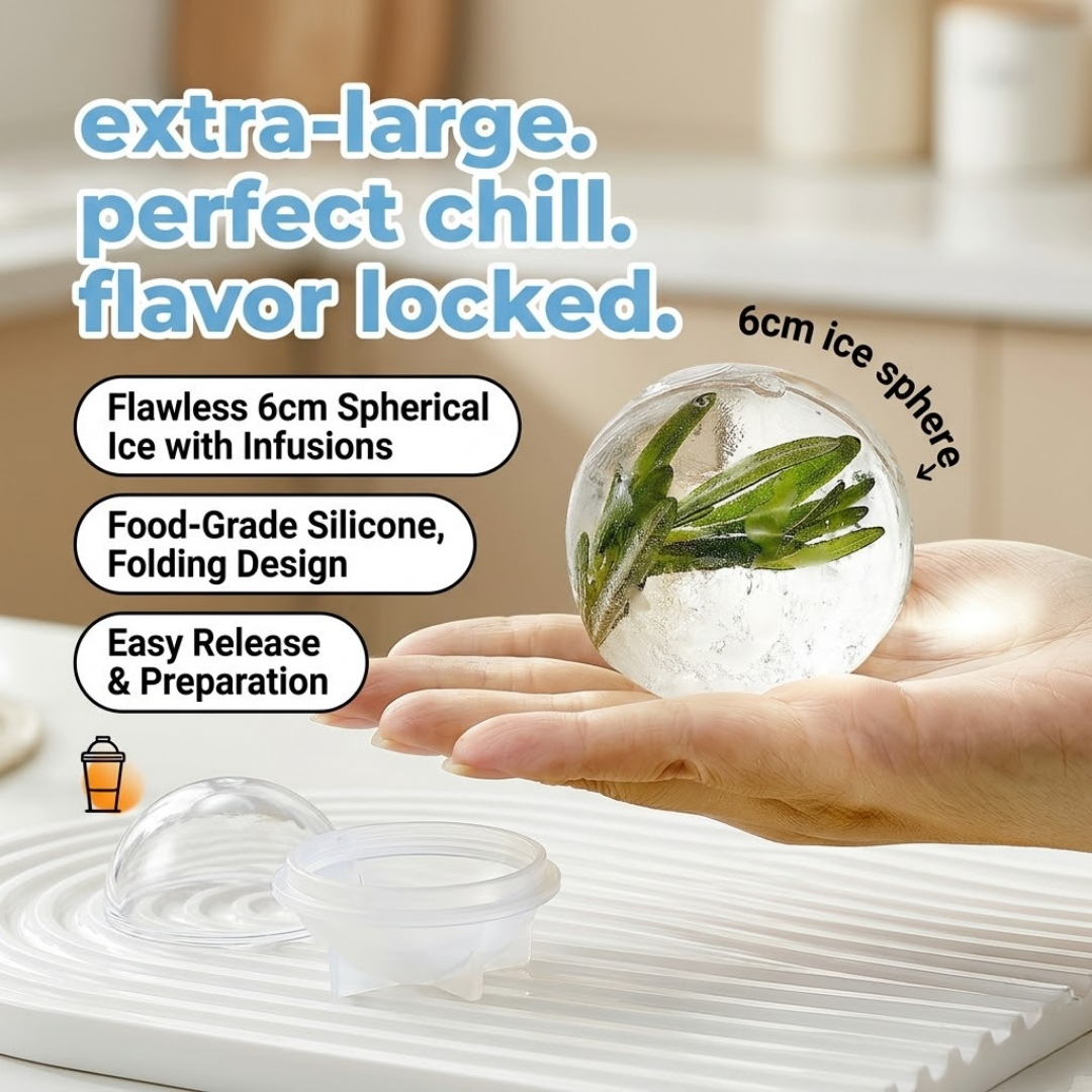 Special 30% Sales Today! Chill Anywhere: The Ultimate Portable Silicone Ice Sphere Mold Cup 🧊✨