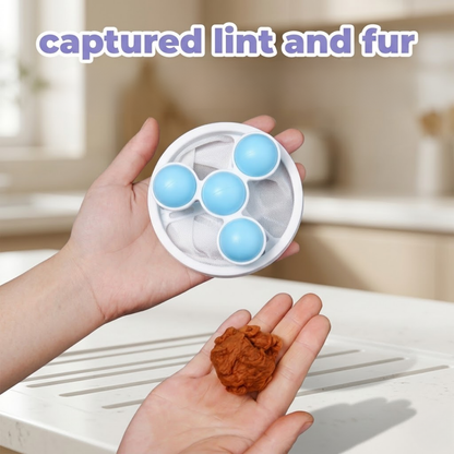 Reusable Floating Hair Filter Bag | Washing Machine Lint & Pet Hair Catcher for Laundry Cotton