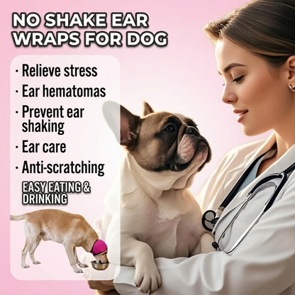 Dog Ear Protection Wrap – Anti-Anxiety Noise Muffling Earmuffs for Thunder, Fireworks & Grooming