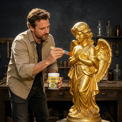 ✨ Premium Weather-Resistant Water-Based Gold Paint | High-Gloss Brilliant Finish ✨