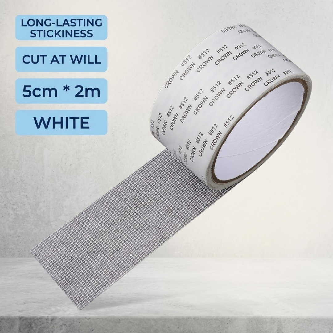 Screen Repair Tape, Ultra-Strong Adhesive Fiberglass Mesh Patch, Weatherproof & Anti-UV Screen Repair Kit for Tears and Holes