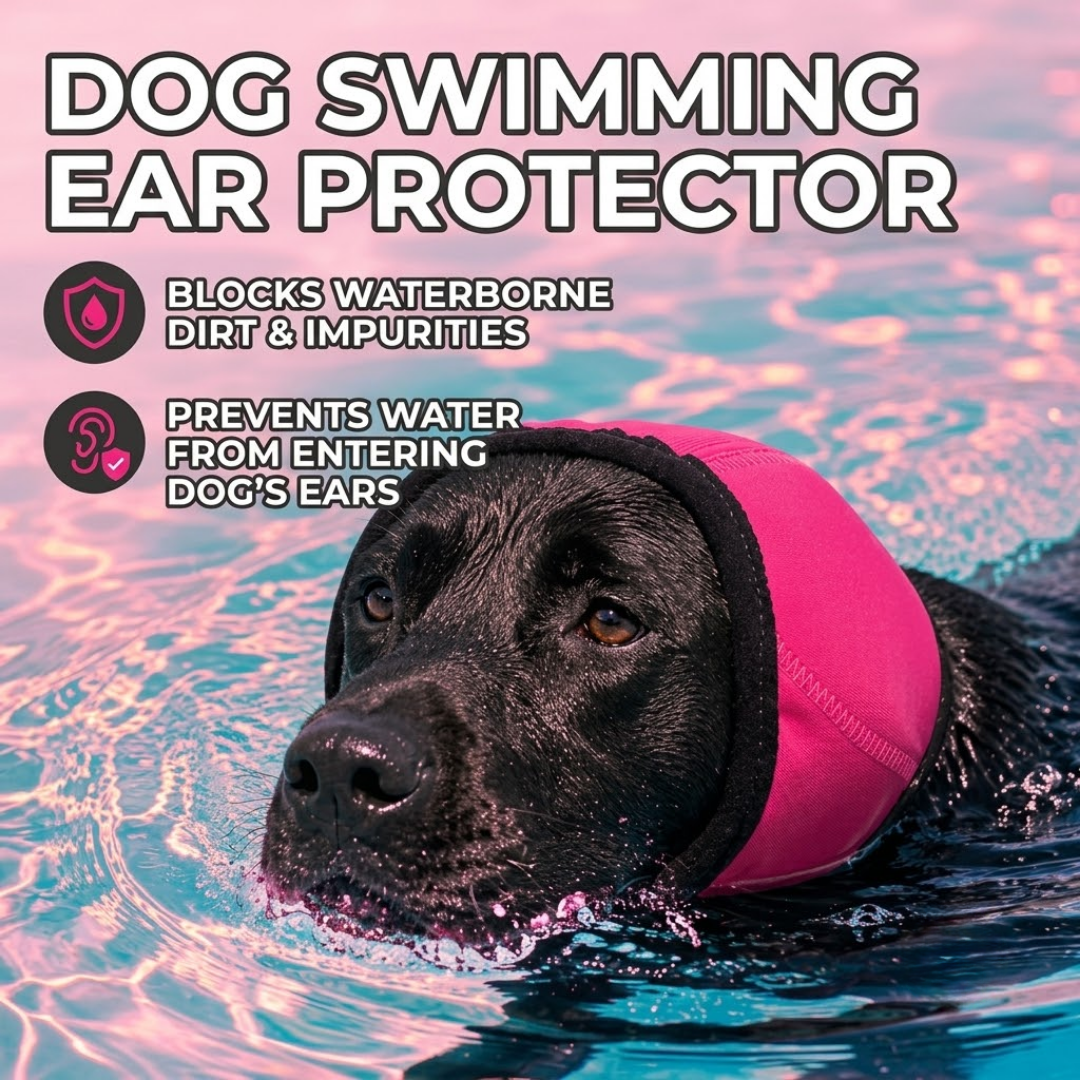 Dog Ear Protection Wrap – Anti-Anxiety Noise Muffling Earmuffs for Thunder, Fireworks & Grooming