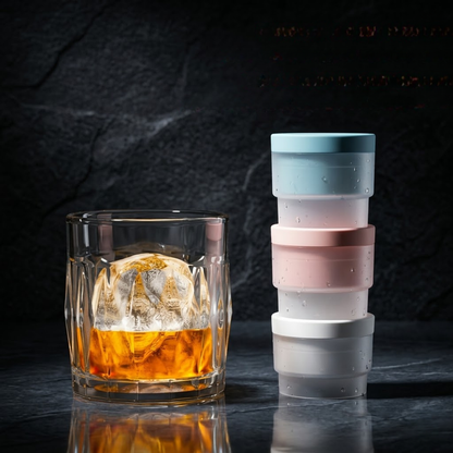 (SPECIAL OFFER🧊) Premium Ice Ball Molds Spherical Craft Ice Cubes for Whiskey, Cocktails & Bourbon