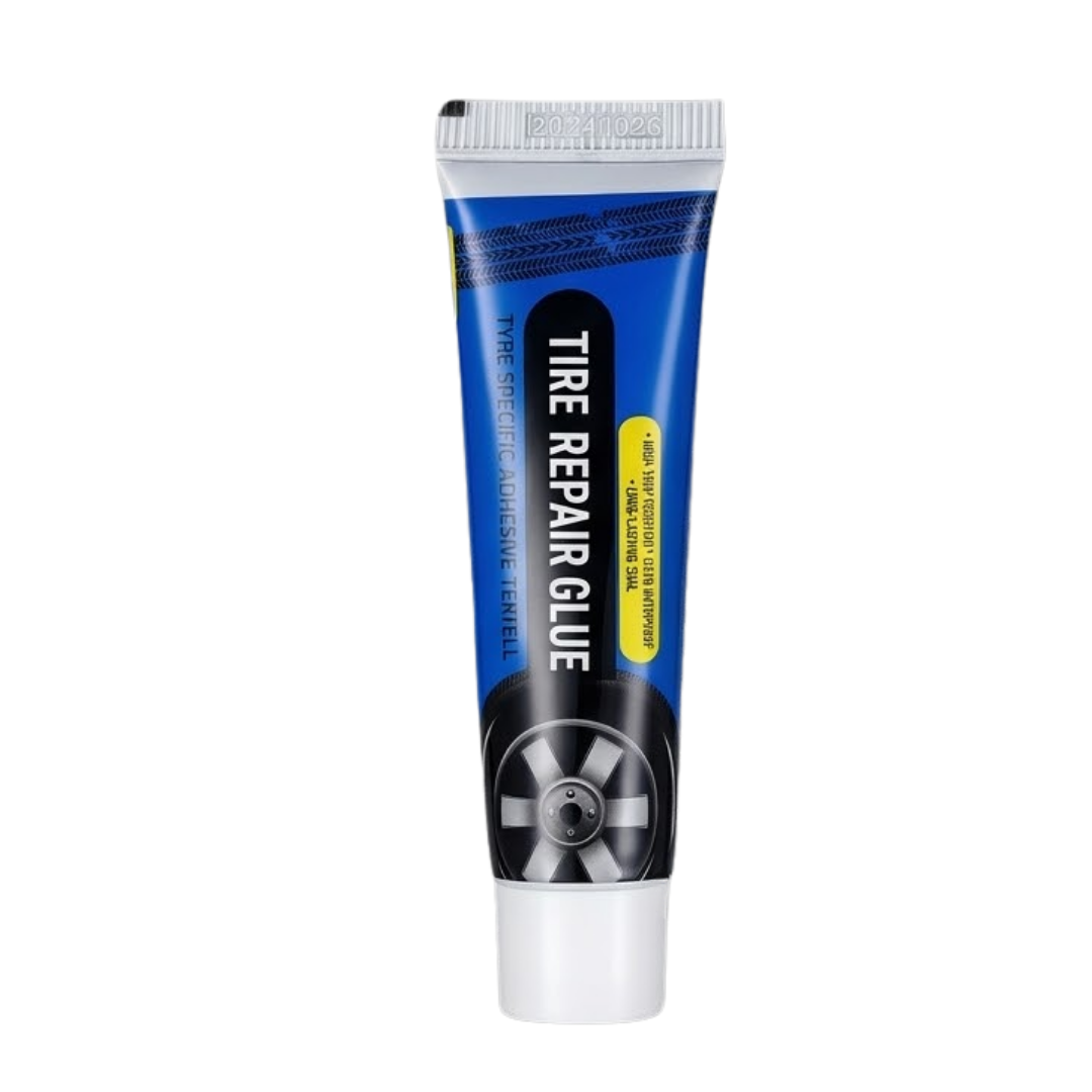 Black Car Tire Repair Gel | Quick-Drying Soft Glue for Sidewall Damage, Cracks & Punctures