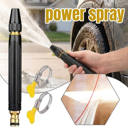 High-Pressure Water Nozzle | All-Metal Heavy Duty Hose Sprayer for Car Wash, Garden & Driveway Cleaning