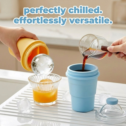 Special 30% Sales Today! Chill Anywhere: The Ultimate Portable Silicone Ice Sphere Mold Cup 🧊✨
