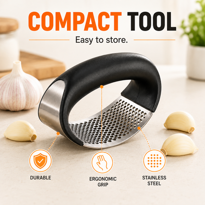 Garlic Press Rocker – Easy Stainless Steel Garlic Mincer