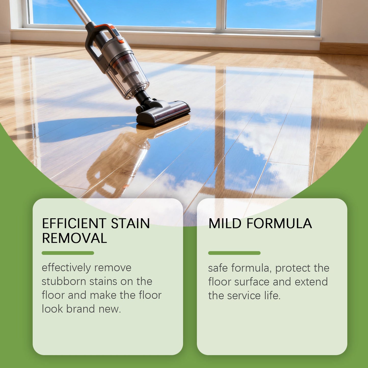 Floor Cleaning Tablets - Safe for Wood Tile Marble Quick Dry No Residue 12 Tablets Lemon Scent