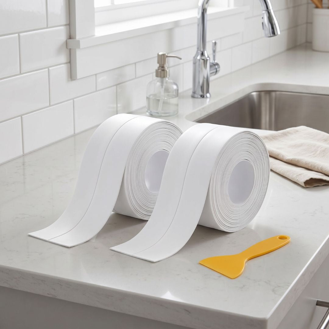 30% OFF! Waterproof Self-Adhesive Caulk Strip for Kitchen & Bathroom Sealing