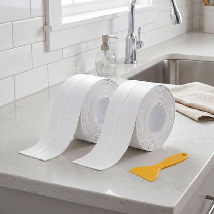 30% OFF! Waterproof Self-Adhesive Caulk Strip for Kitchen & Bathroom Sealing