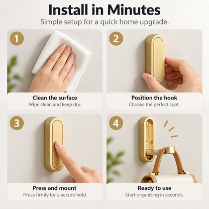 Foldable Wall Hook – Space-Saving Metal Organizer for Bags, Coats & Everyday Essentials