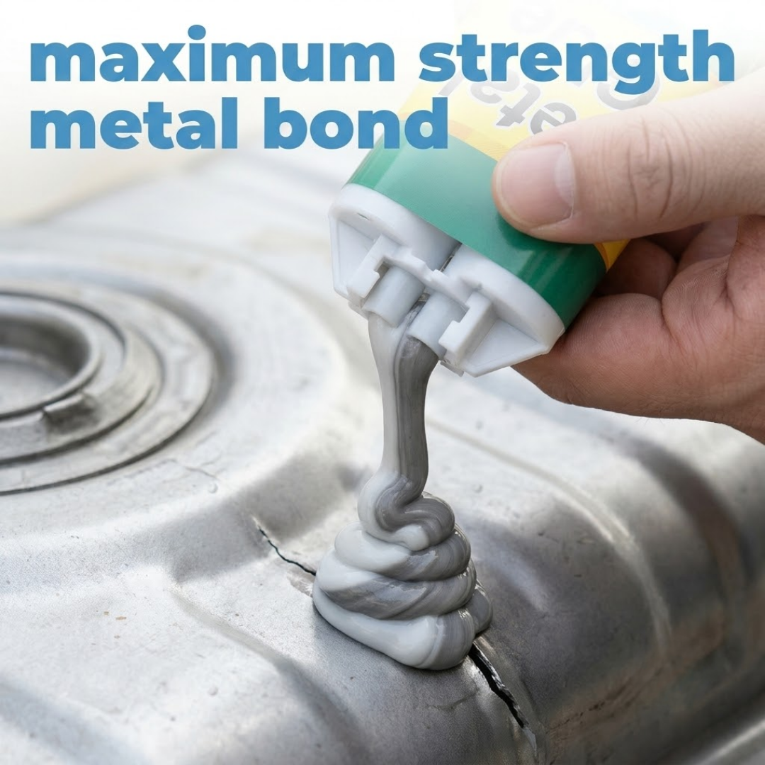 Heavy-Duty Industrial Metal Caster Glue | Waterproof AB Glue Repair Agent for Stainless Steel, Copper & Aluminum Sealant