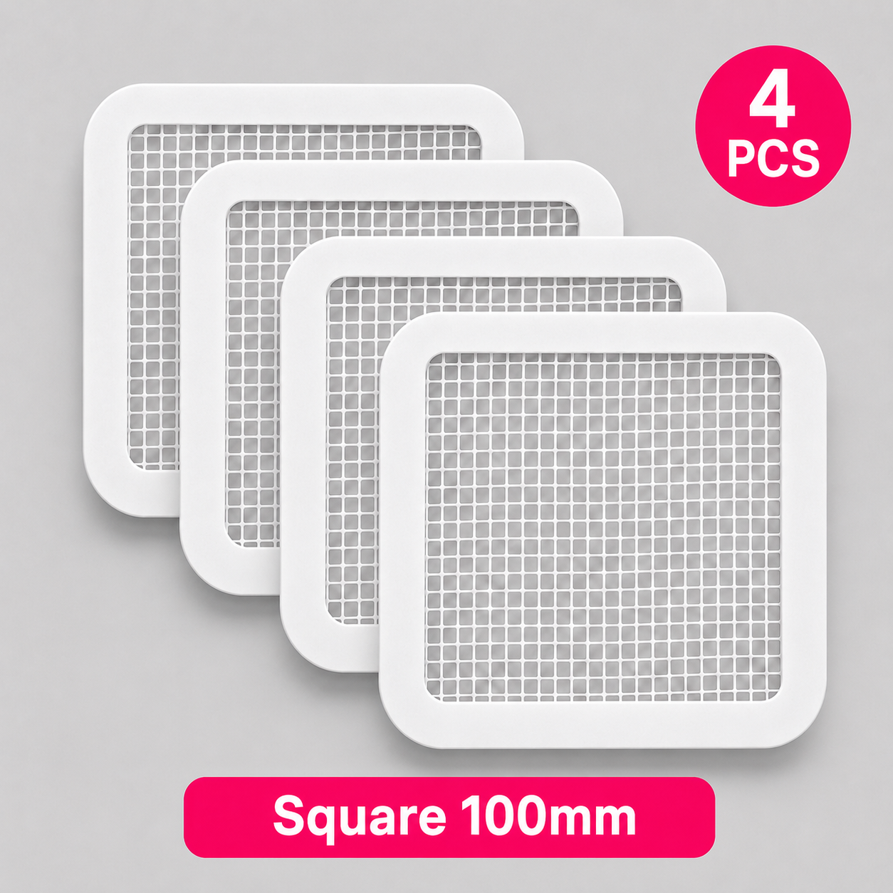 1Pack  x 4PC Square (100mm)