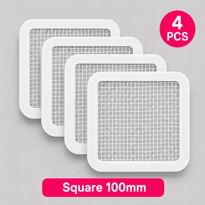 Disposable Shower Drain Hair Catcher Mesh Filter Sticker Anti-Clogging