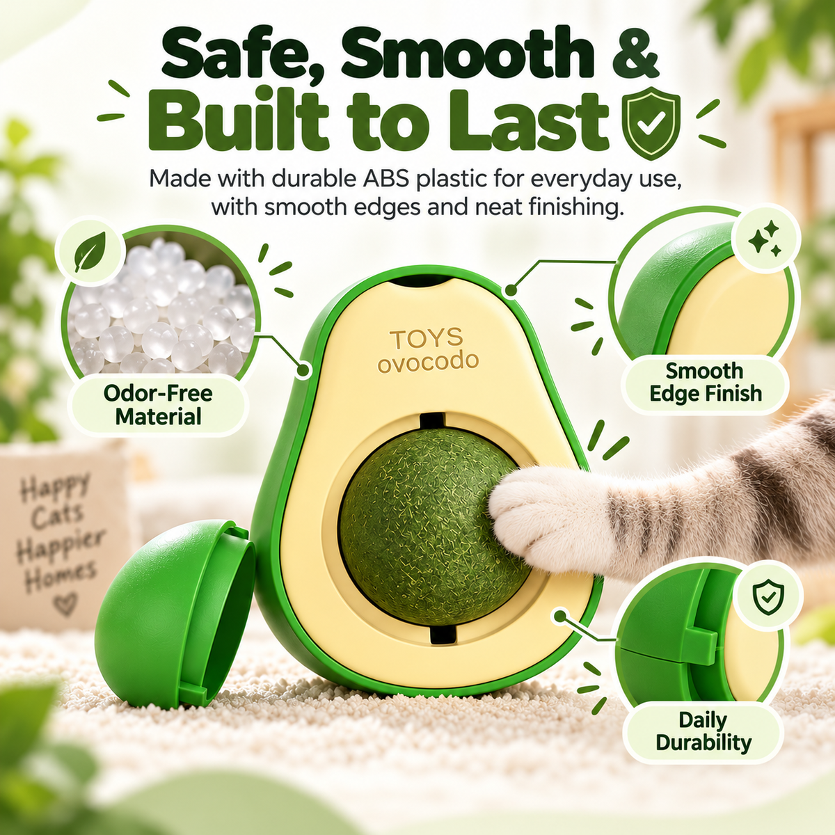 Avocado Catnip Ball Toy 🥑 | Turn Boredom Into Happy Playtime